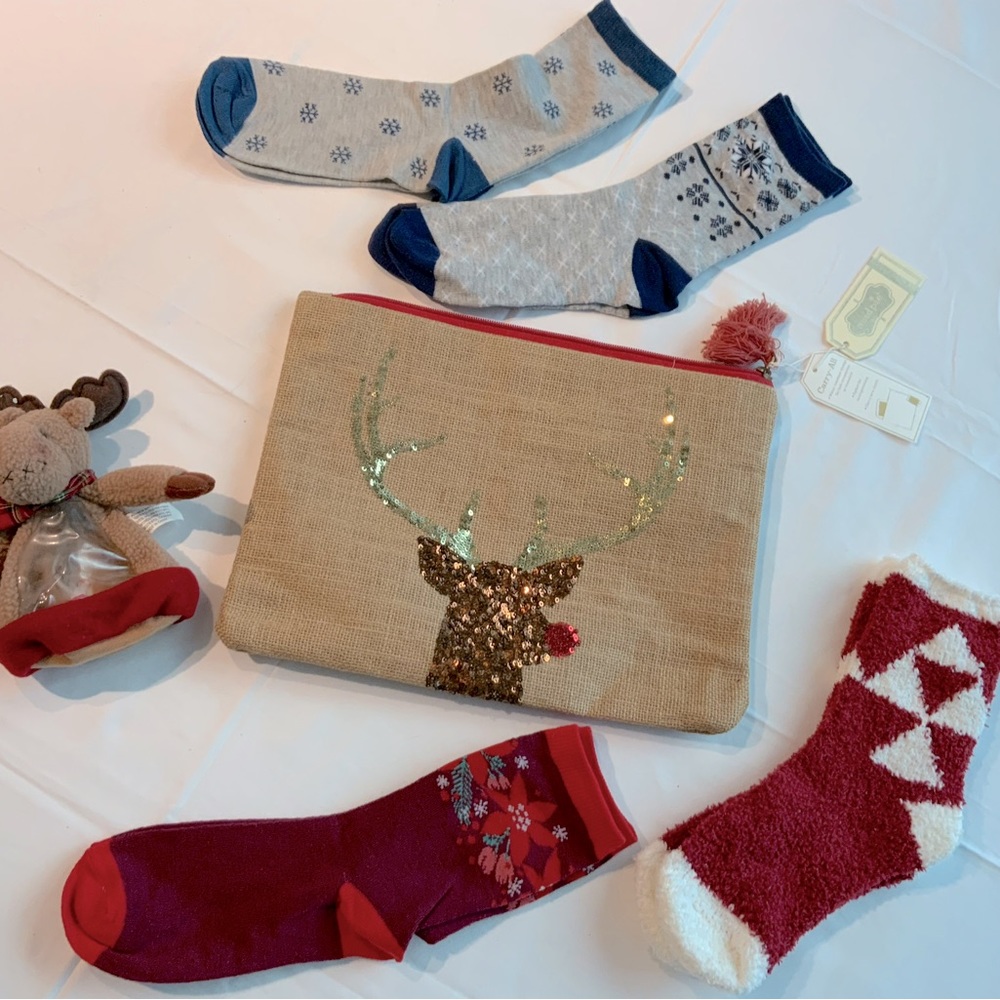 Mud Pie Christmas zip bag & bundle NWT - Picture 10 of 12